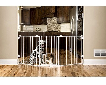 Carlson 76 Inch Wide Flexi Configurable Walk Through Pet Gate Carlson 76 Inch Wide Flexi Configurable Walk Through Pet Gate