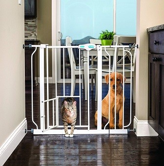 Carlson Extra Wide Walk-Through Gate with Pet Door Carlson Extra Wide Walk-Through Gate with Pet Door