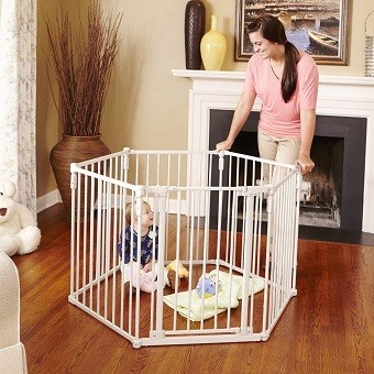 North States Superyard Metal Baby Gate North States Superyard Metal Baby Gate