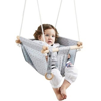 HAPPY PIE PLAY&ADVENTURE Secure Canvas Baby Swing