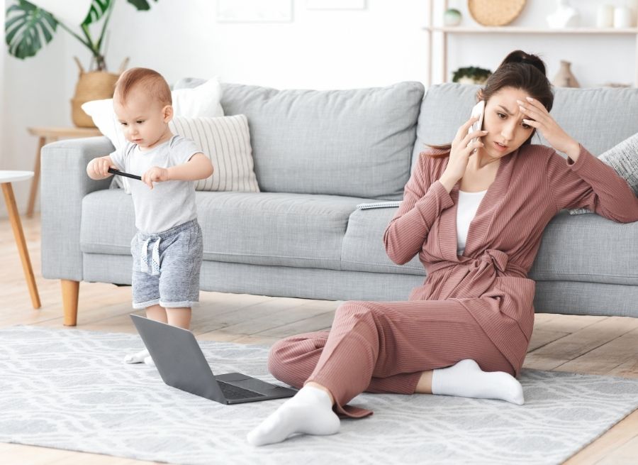 how moms can manage stress after having a baby
